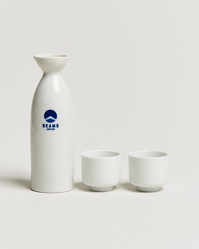 Men | Home | Beams Japan | Sake Bottle & Cup Set White