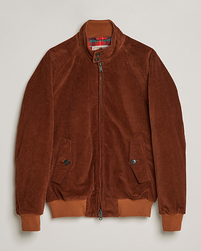 Men | Classic jackets | Baracuta | G9 Padded Corduroy Harrington Jacket Cognac