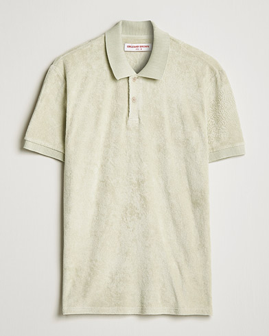 Men |  | Orlebar Brown | Jarrett Towelling Polo Parched Green