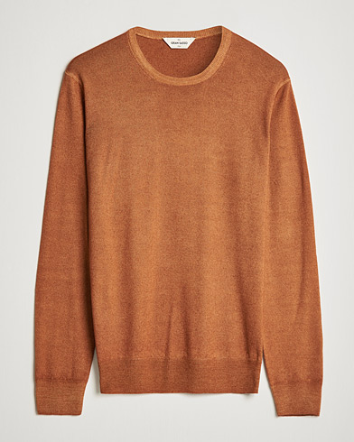 Men | Sweaters & Knitwear | Gran Sasso | Vintage Merino Fashion Fit Crew Neck Pullover Rust