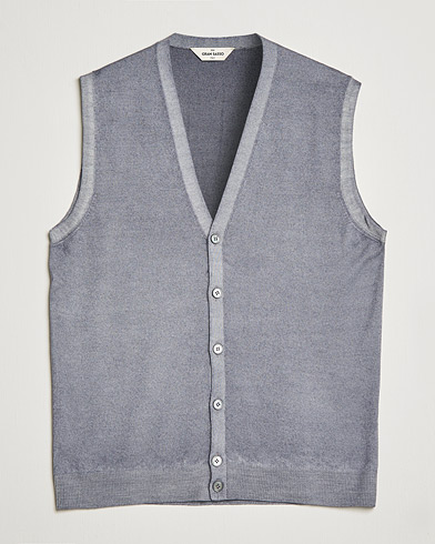Men | Sweaters & Knitwear | Gran Sasso | Vintage Merino Fashion Fit Slipover Light Grey
