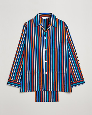 Men | Pyjamas | Derek Rose | Striped Cotton Pyjama Set Multi