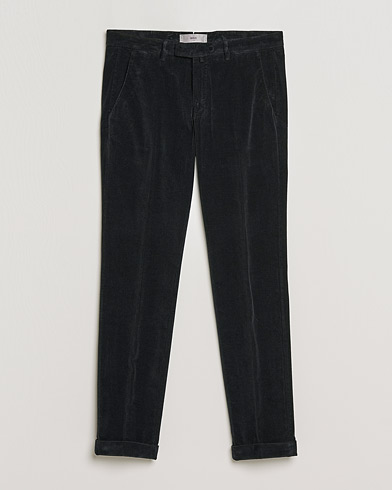 Men | Trousers | Briglia 1949 | Slim Fit Corduroy Trousers Black