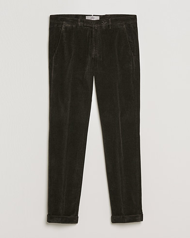 Men | Briglia 1949 | Briglia 1949 | Slim Fit Corduroy Trousers Dark Brown
