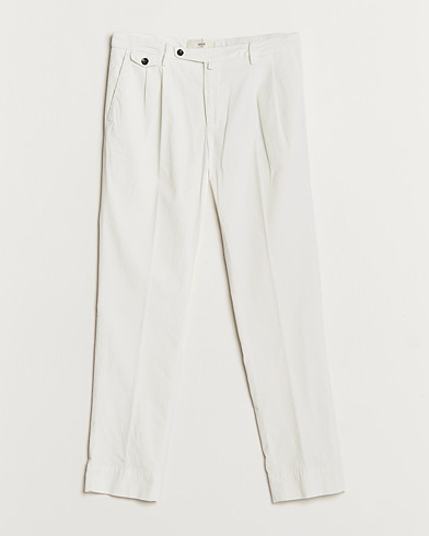 Men | Chinos | Briglia 1949 | Easy Fit Corduroy Trousers Off White