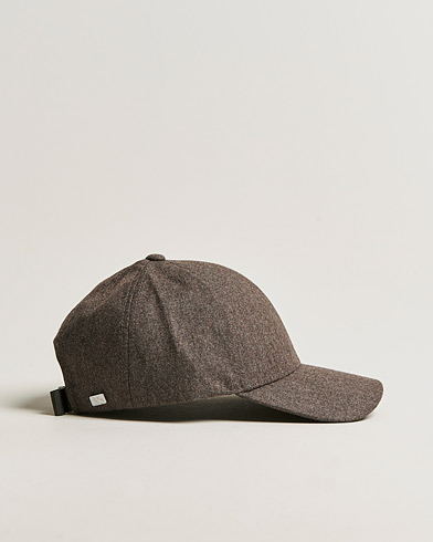 Men |  | Varsity Headwear | Flannel Baseball Cap Taupe Brown