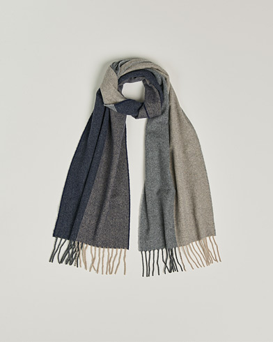 Men |  | Begg & Co | Brook Recycled Cashmere/Merino Scarf Navy