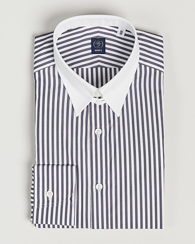 Men | Japanese Department | Beams F | Tab Collar Dress Shirt Grey/White