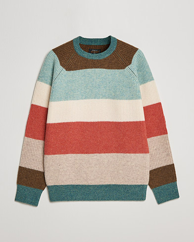 Men | BEAMS PLUS | BEAMS PLUS | Block Stripe Sweater Multi Stripe