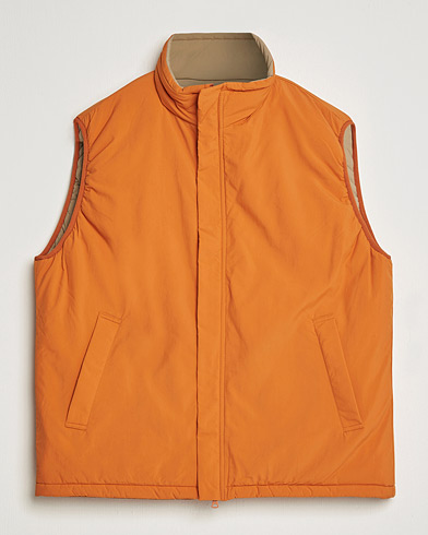 Men | Japanese Department | BEAMS PLUS | MIL Puffer Vest Orange