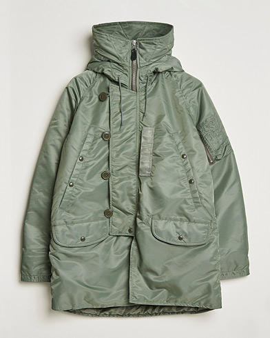 Men | Winter jackets | BEAMS PLUS | MIL Type N-3B Parka Sage