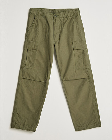 Men | Cargo Trousers | orSlow | Vintage Fit 6 Pocket Cargo Pants Army Green
