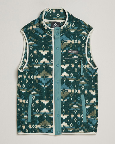 Men | Fleece Sweaters | Columbia | Helvetia Fleece Vest Spruce Print
