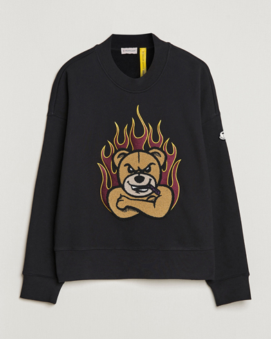 Men | Sweatshirts | Moncler Genius | 8 Palm Angels Bear Motif Sweatshirt Black