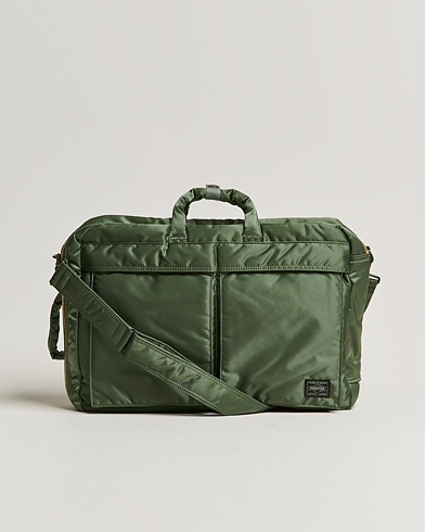Men | Briefcases | Porter-Yoshida & Co. | Tanker 3Way Briefcase Sage Green