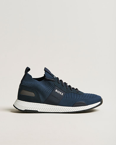 Men | BOSS BLACK | BOSS BLACK | Titanium Running Sneaker Dark Blue