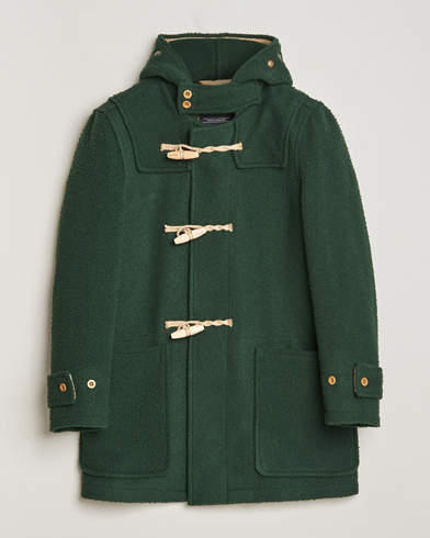 Men | Autumn Jackets | Gloverall | Monty Casentino Wool Duffle Coat Moss