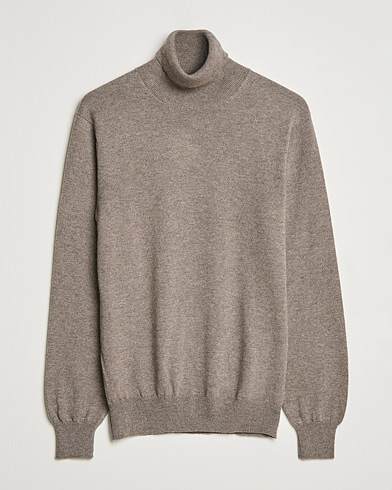 Men | Piacenza Cashmere | Piacenza Cashmere | Cashmere Rollneck Sweater Brown