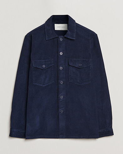 Men | Shirt Jackets | A Day's March | Carey Cord Overshirts Navy