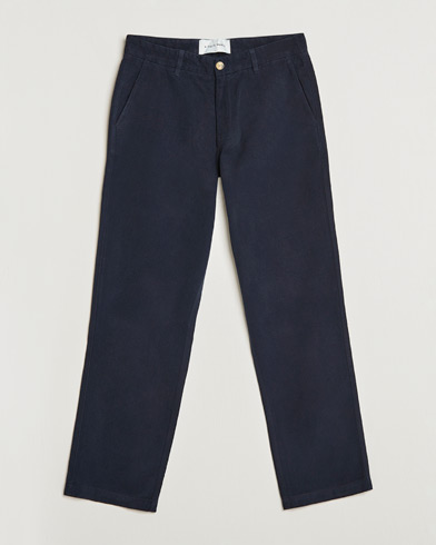 Men | A Day's March | A Day's March | Redwood Cotton/Tencel Trousers Navy