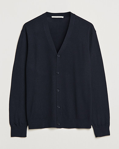 Men | A Day's March | A Day's March | Oca Merino Cardigan Navy