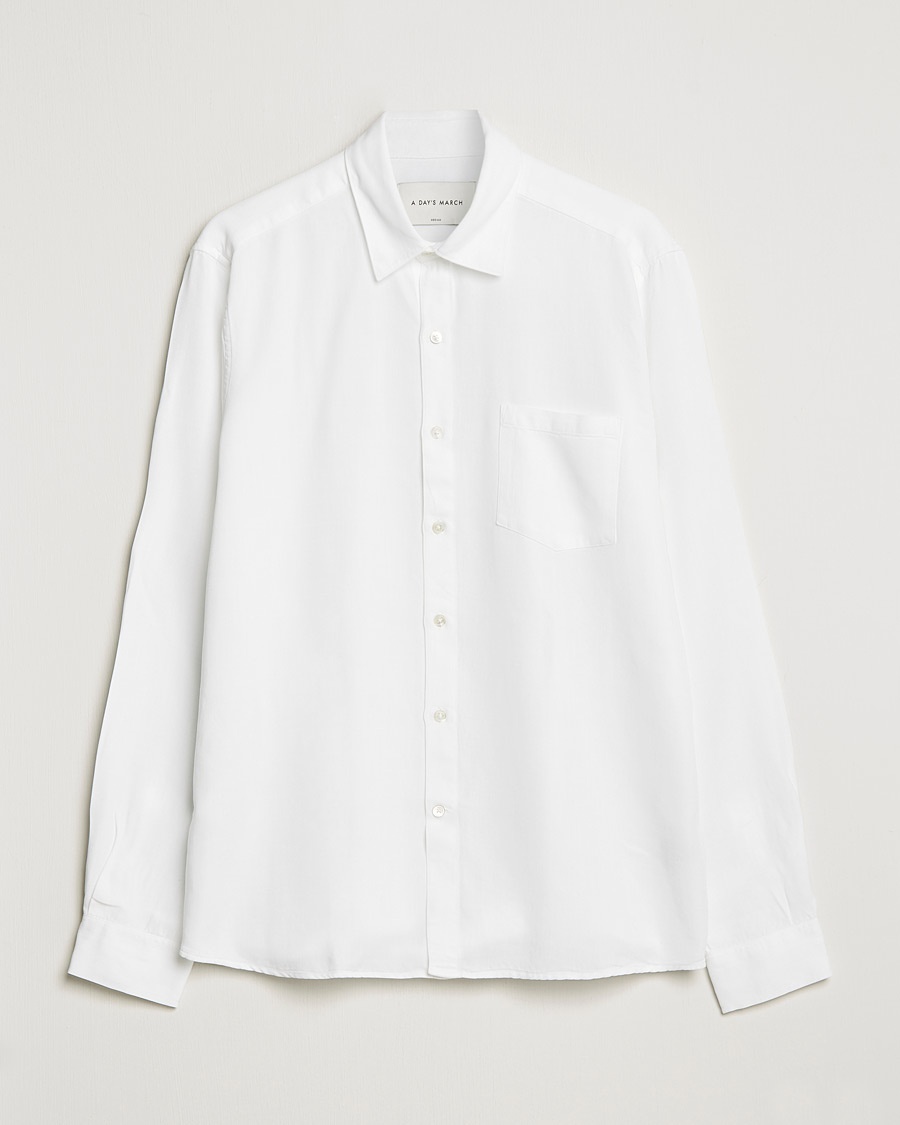 A Day's March Daintree Lyocell Shirt White – White