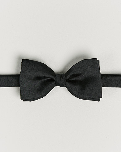 Men | Bow Ties | Stenströms | Pre-Tied Silk Bow Tie Black