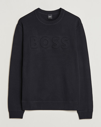 Men | Departments | BOSS | Foccus Knitted Sweater Black