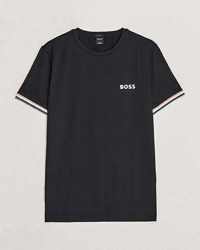 Men | BOSS GREEN | BOSS GREEN | Performance MB Crew Neck T-Shirt Black