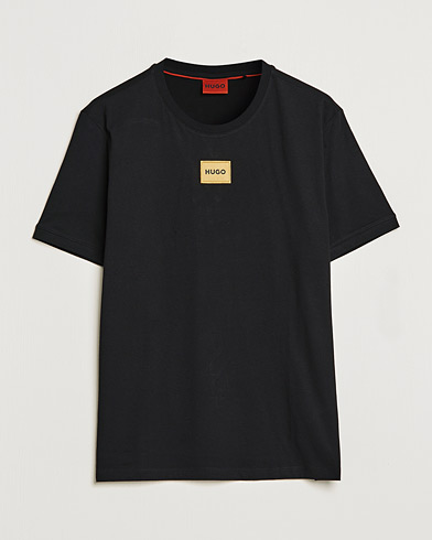 Men | Black t-shirts | HUGO | Diragolino Crew Neck T-Shirt Black