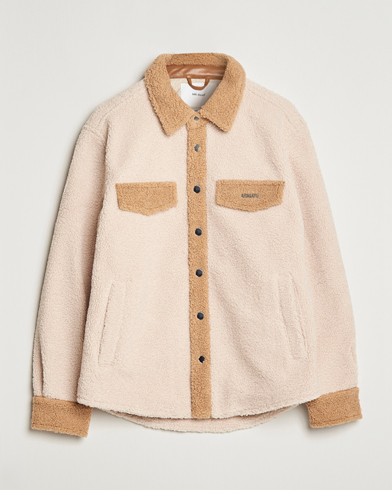 Men | Coats & Jackets | Axel Arigato | Aspen Colorblock Overshirt Pale Beige