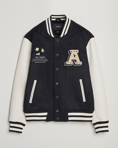 Men | Coats & Jackets | Axel Arigato | Arigato Space Academy Varsity Jacket Black