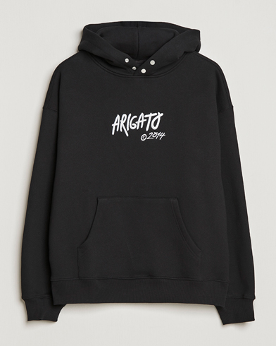 Men | Hooded Sweatshirts | Axel Arigato | Arigato Tag Hoodie Black