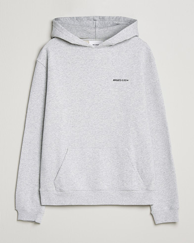 Men | Hooded Sweatshirts | Axel Arigato | Monogram Hoodie Grey Melange
