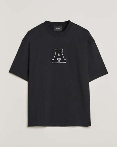Men | Short Sleeve T-shirts | Axel Arigato | College A T-Shirt Black