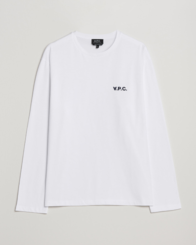 Men | Clothing | A.P.C. | VPC Long Sleeve T-Shirt White