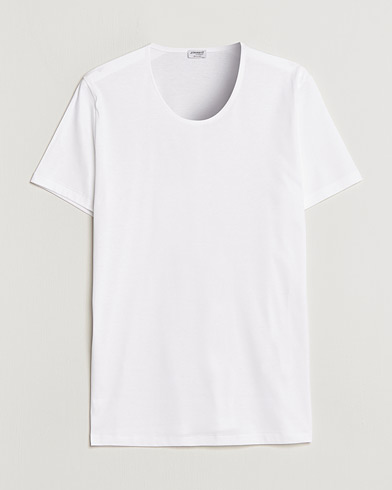 Men | Zimmerli of Switzerland | Zimmerli of Switzerland | Sea Island Cotton Crew Neck T-Shirt White