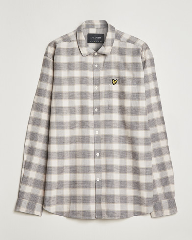 Men |  | Lyle & Scott | Checked Cotton Shirt Taupe