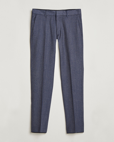 Men | Suit Trousers | Tiger of Sweden | Tenutas Wool Trousers Dusty Blue