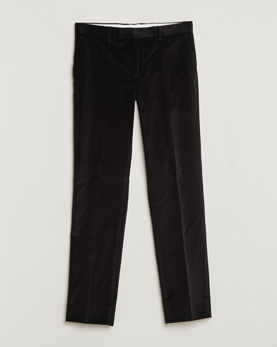 Men | Formal Trousers | J.Lindeberg | Liam Velvet Trousers Black