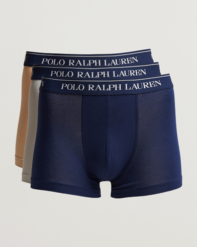 Men | Underwear | Polo Ralph Lauren | 3-Pack Trunk Grey/Navy/Sand