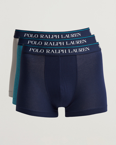 Men | Briefs | Polo Ralph Lauren | 3-Pack Trunk Grey/Peacock/Navy