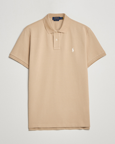 Men | Clothing | Polo Ralph Lauren | Custom Slim Fit Polo Coastal Beige
