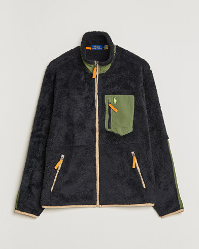 Men | Fleece Sweaters | Polo Ralph Lauren | Curly Sherpa Full Zip Black Multi