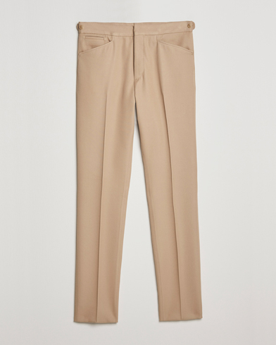 Men | Trousers | Ralph Lauren Purple Label | Cavalry Twill Trousers Tan