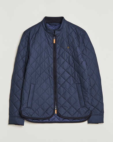 Men | Morris Coats & Jackets | Morris | Teddy Quilted Jacket Old Blue