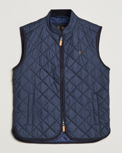 Men | Classic jackets | Morris | Teddy Quilted Vest Old Blue