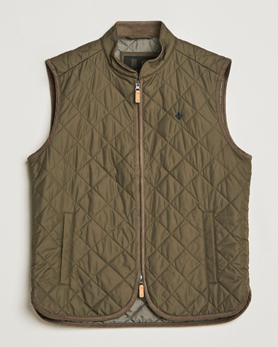 Men | Morris Coats & Jackets | Morris | Teddy Quilted Vest Olive