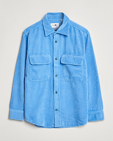 Men | Shirts | NN07 | Folmer Corduroy Overshirt Blue Coral