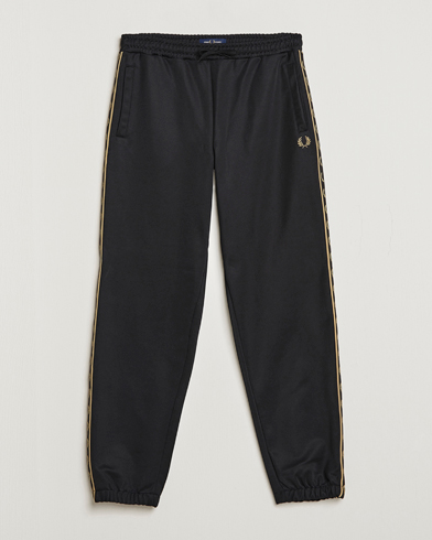 Men | Sweatpants | Fred Perry | Taped Track Pants Black